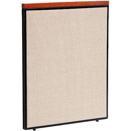 Interion By Global Industrial Interion Deluxe Office Partition Panel, 36-1/4inW x 43-1/2inH, Tan 277525TN
